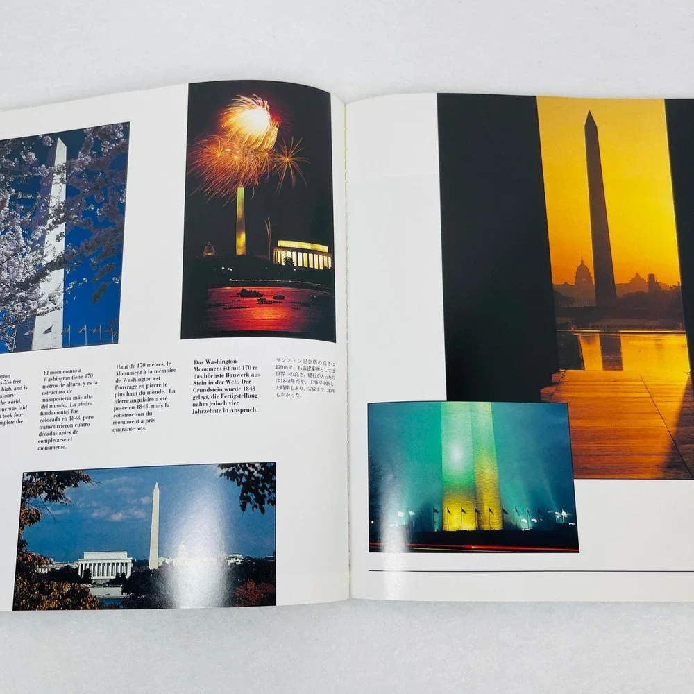 Washington DC Americas Capital City Souvenir Photo Book 5 Languages Multilingual